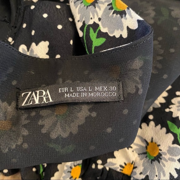 ZARA Daisy Floral Spotted Cropped Top - Picture 10 of 10